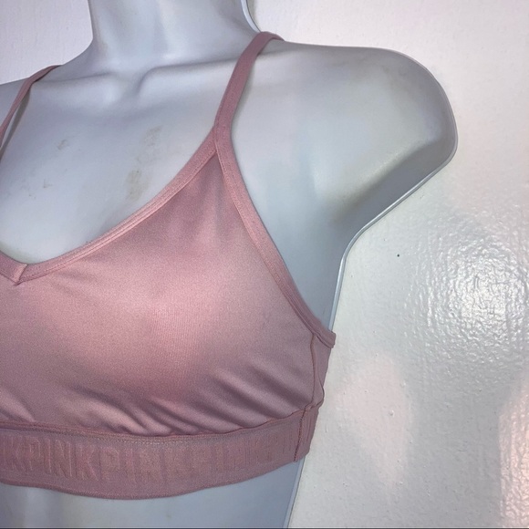 Pink Victoria’s Secret Racerback Sports Bra S - Picture 2 of 3